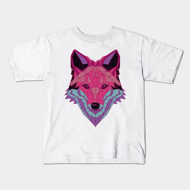 Vapor Fox Kids T-Shirt by aaallsmiles